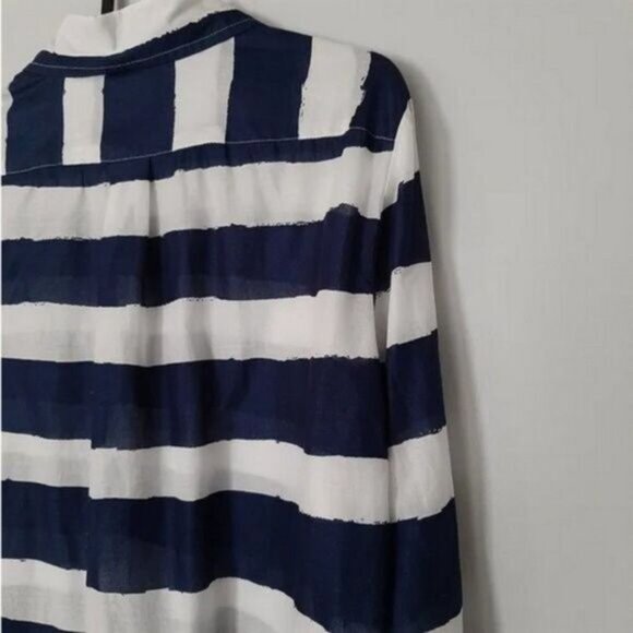 BANANA REPUBLIC Soft-wash Rugby Stripe Shirt Sz S - Picture 12 of 13